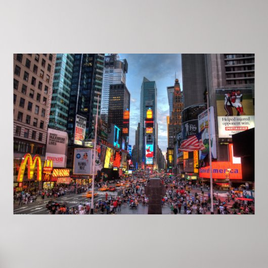 Times Square-New York Print ポスター (正面)