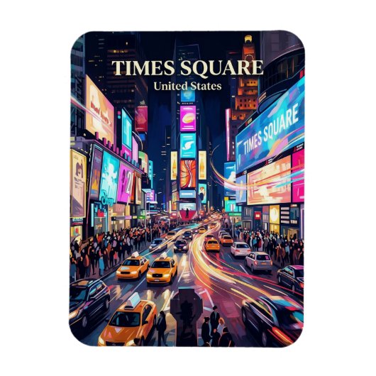 Times Square New York State マグネット (縦)