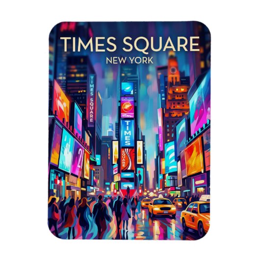 Times Square USA マグネット (縦)