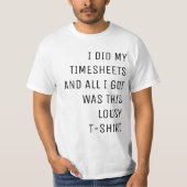 Timesheetのワイシャツ Tシャツ (正面)