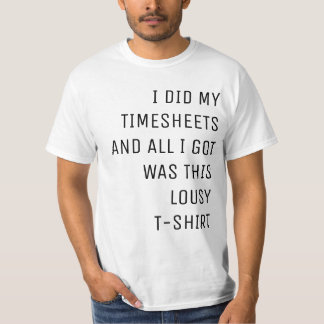 Timesheetのワイシャツ Tシャツ