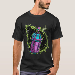 Timeship Graffitineous -暗いTシャツ Tシャツ