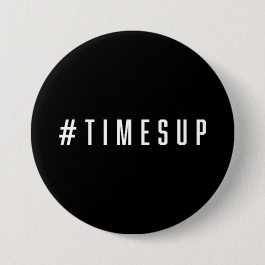 #TimesUpフェミニストラウンドボタン 缶バッジ (正面)