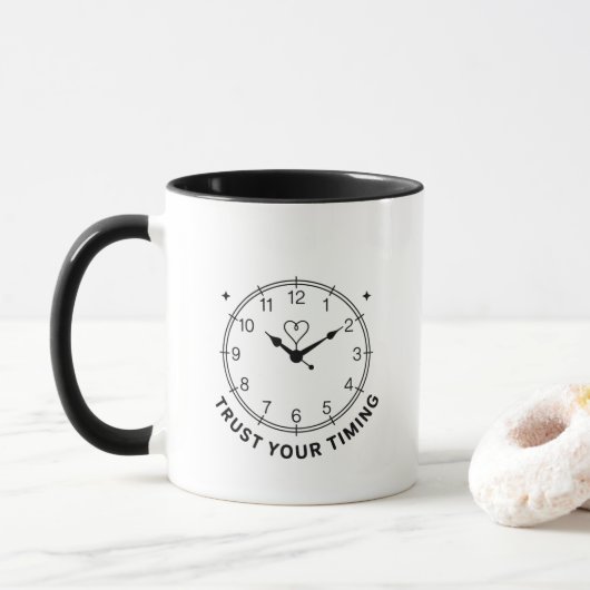 Timing is Everything | Trust Your Timing マグカップ (ドーナツ)