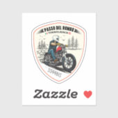 Timmelsjoch - passo del romboバイク旅行 シール (シート)