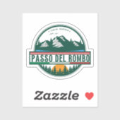 Timmelsjoch - passo del romboバイク旅行 シール (シート)