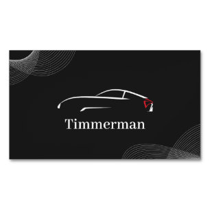 Timmerman — カーケアと車両のエンハンスメント マグネット名刺