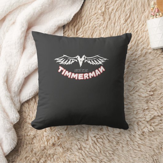Timmerman – Streetwear Wings Logo Design クッション (ブランケット)