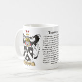 Timmons、起源、意味および頂上 コーヒーマグカップ (正面左)