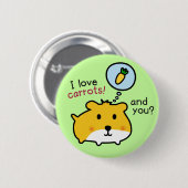 timmyかわいいハムスター 缶バッジ (正面&裏面)