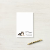 Timmyのトライカラーシェットランド・ シープドッグポストイットノート ポストイット (デスク上)