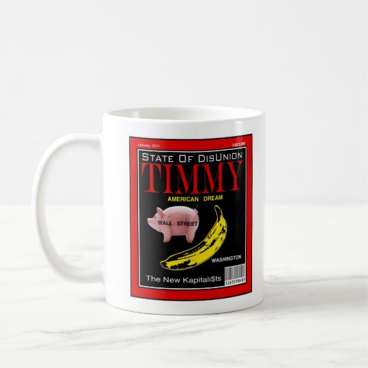 Timmyの雑誌- Disunionの州 コーヒーマグカップ (左)