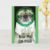 Timmyは"私によってがアイルランドの"挨拶状である私に接吻します カード (黄色い花)