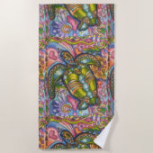 Timmy the Turtle 70" x 35"ビーチタオル ビーチタオル (正面)