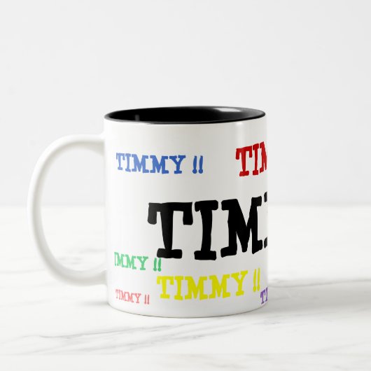 TIMMY !!, TIMMY !!, TIMMY !!, TIMMY !!, TIMMY !! ツートーンマグカップ (左)