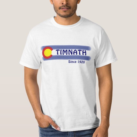 Timnathコロラド州旗の値T Tシャツ (正面)