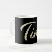 Timo Name whitegold Tasse Teetasse Kaffeetasse コーヒーマグカップ (正面左)