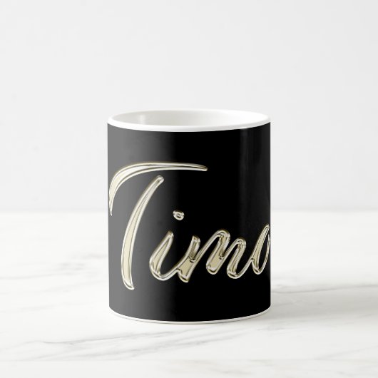 Timo Name whitegold Tasse Teetasse Kaffeetasse コーヒーマグカップ (中央)