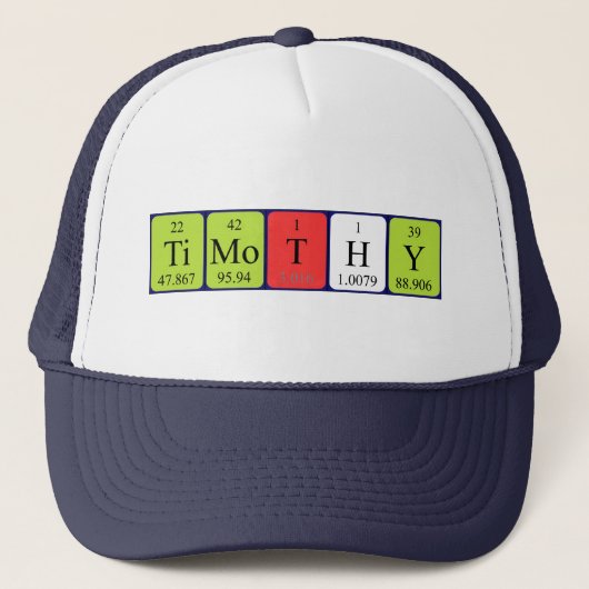 Timothy定期的なテーブル名hat キャップ (正面)