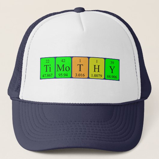 Timothy定期的なテーブル名hat キャップ (正面)