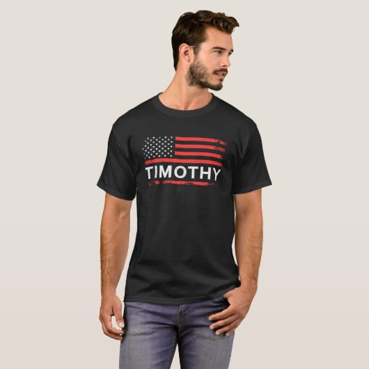 TIMOTHY AMERICAN FLAG  FOR TIMOTHY Tシャツ (正面フル)