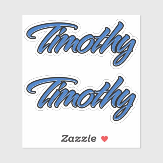 Timothy Name blue Aufkleber Sticker Stickerset シール (シート)
