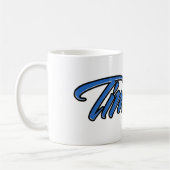 Timothy Vorname Name blue Tasse Kaffeetasse コーヒーマグカップ (左)