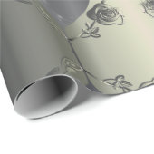 Tinカラーバラハートフレームあなたの写真 ラッピングペーパー (ロールコーナー)