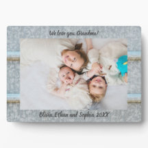 Tinサイ素朴ロネームパーソナライズされたフォトプラーク