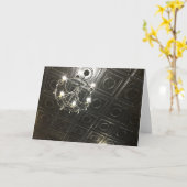 Tinファンシー天井の空白の注記 カード (黄色い花)