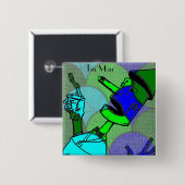 Tinマンボタン 缶バッジ (正面&裏面)
