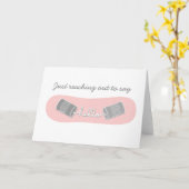 Tin缶こんにちは カード (黄色い花)