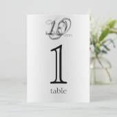 Tin ファンシー 10th Anniversaryテーブル番号 招待状 (スタンド正面)