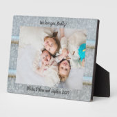 Tin 素朴 Siloお名前が好きパーソナライズされた フォトプラーク (側面)