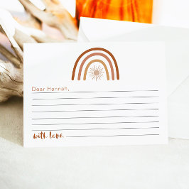 TIN Boho Regenbogen 1. Geburtstag Zeitkapselkarte エンクロージャーカード