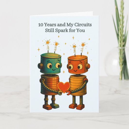 Tin Robot Love 10th Wedding Anniversary カード (正面)