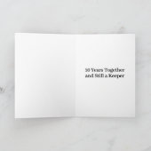 Tin Robot Love 10th Wedding Anniversary カード (内部)