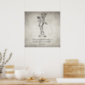 Tin Woodman - オズの魔法使いの名言 ポスター (キッチン)