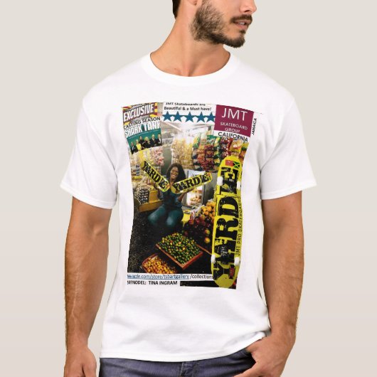 TINA INGRAM JMT SK8ボードTシャツ Tシャツ (正面)