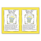 Tinam錫角状のユニコーンのトレーディングカード テーブルナンバー (裏面)