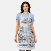 Tina's Messy Crafty Life -Apron, M-  #PCF エプロン (着用した状態)