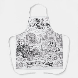 Tina's Messy Crafty Life -Apron, M-  #PCF エプロン