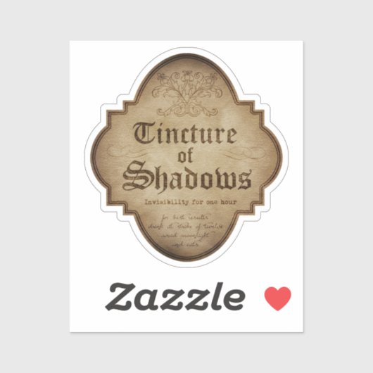 Tincture of Shadows Apothecary DC シール (シート)