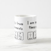 Tindraの定期的なテーブル名mag コーヒーマグカップ (中央)