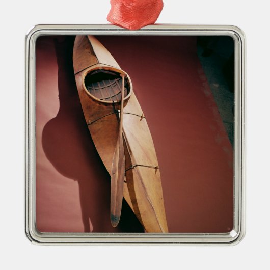 Tinglitのカヤック メタルオーナメント (正面)