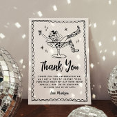 Tiniお洒落の少し古い誕生日パーティー サンキューカード