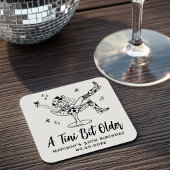 Tiniお洒落の少し古い誕生日パーティー スクエアペーパーコースター