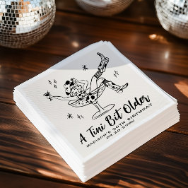 Tiniお洒落の少し古い誕生日パーティー スタンダードカクテルナプキン