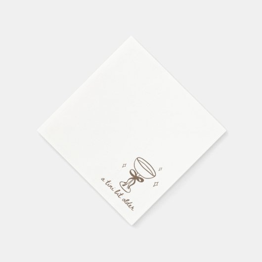 Tiniの少し古い誕生日パーティーカクテル スタンダードカクテルナプキン (角)