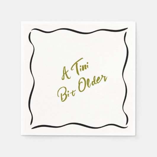 Tiniの少し古い誕生日 スタンダードカクテルナプキン (正面)